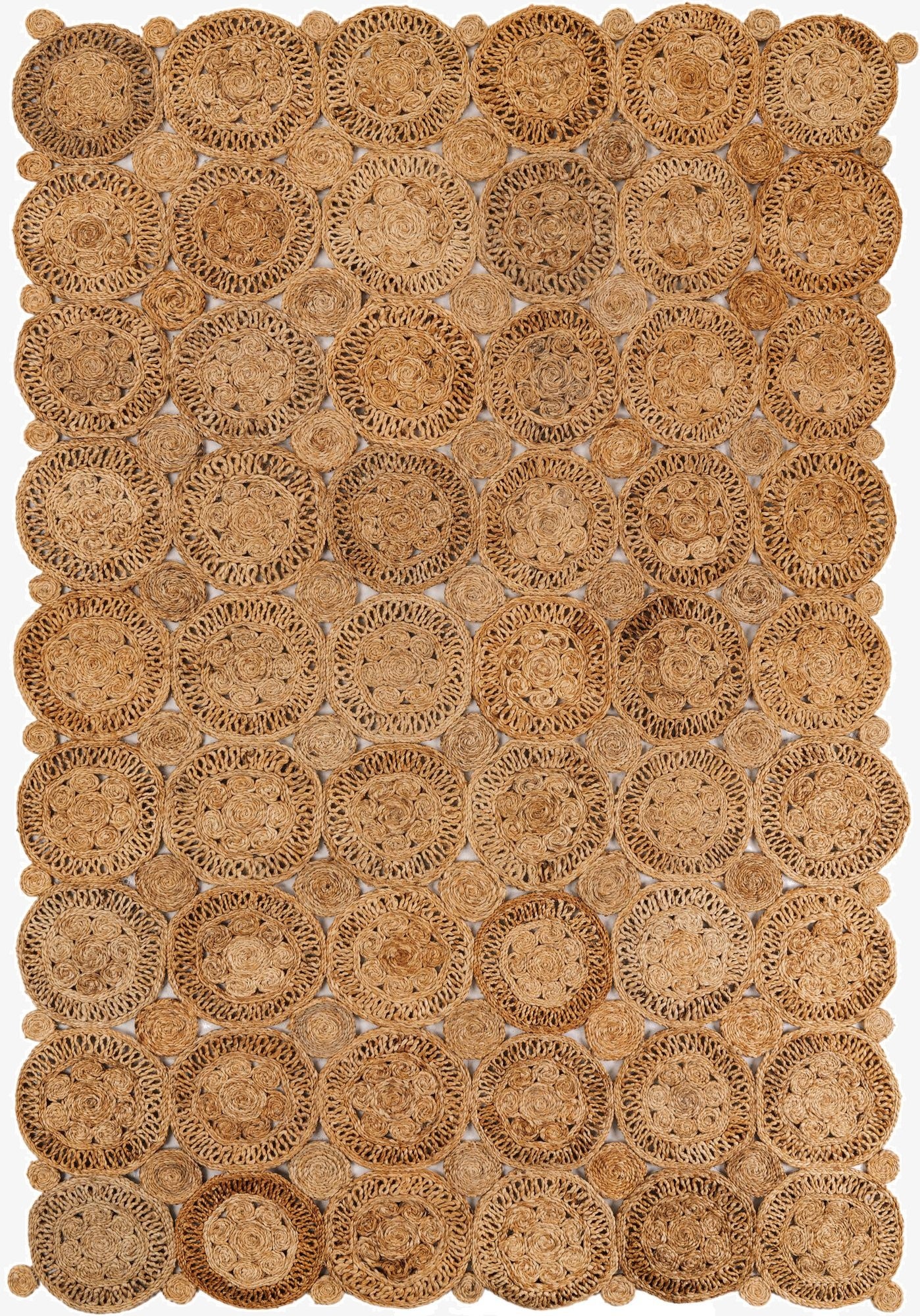 6' 1 x 9'  Hand Braided Jute Rug
