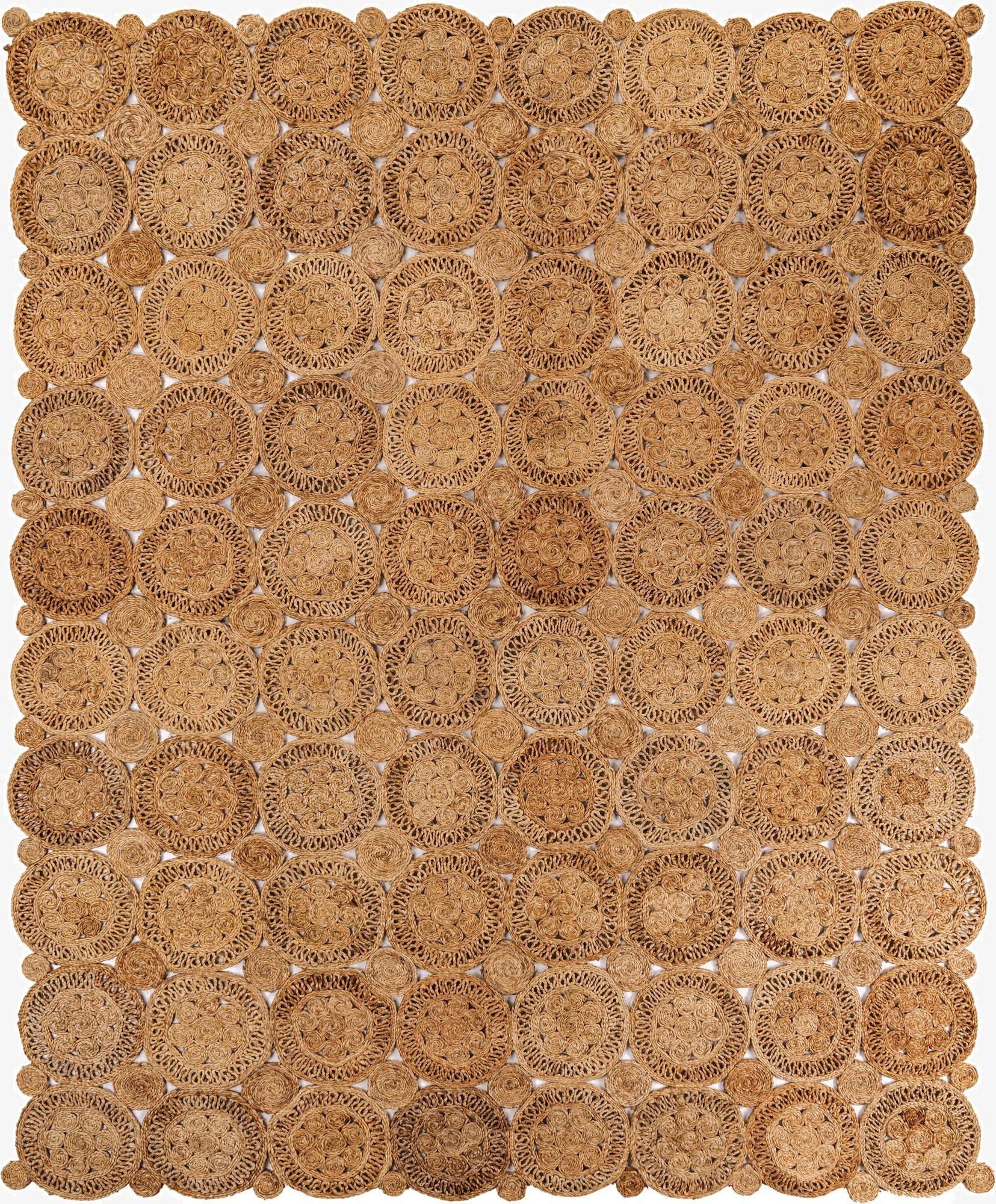 7' 10 x 10'  Hand Braided Jute Rug