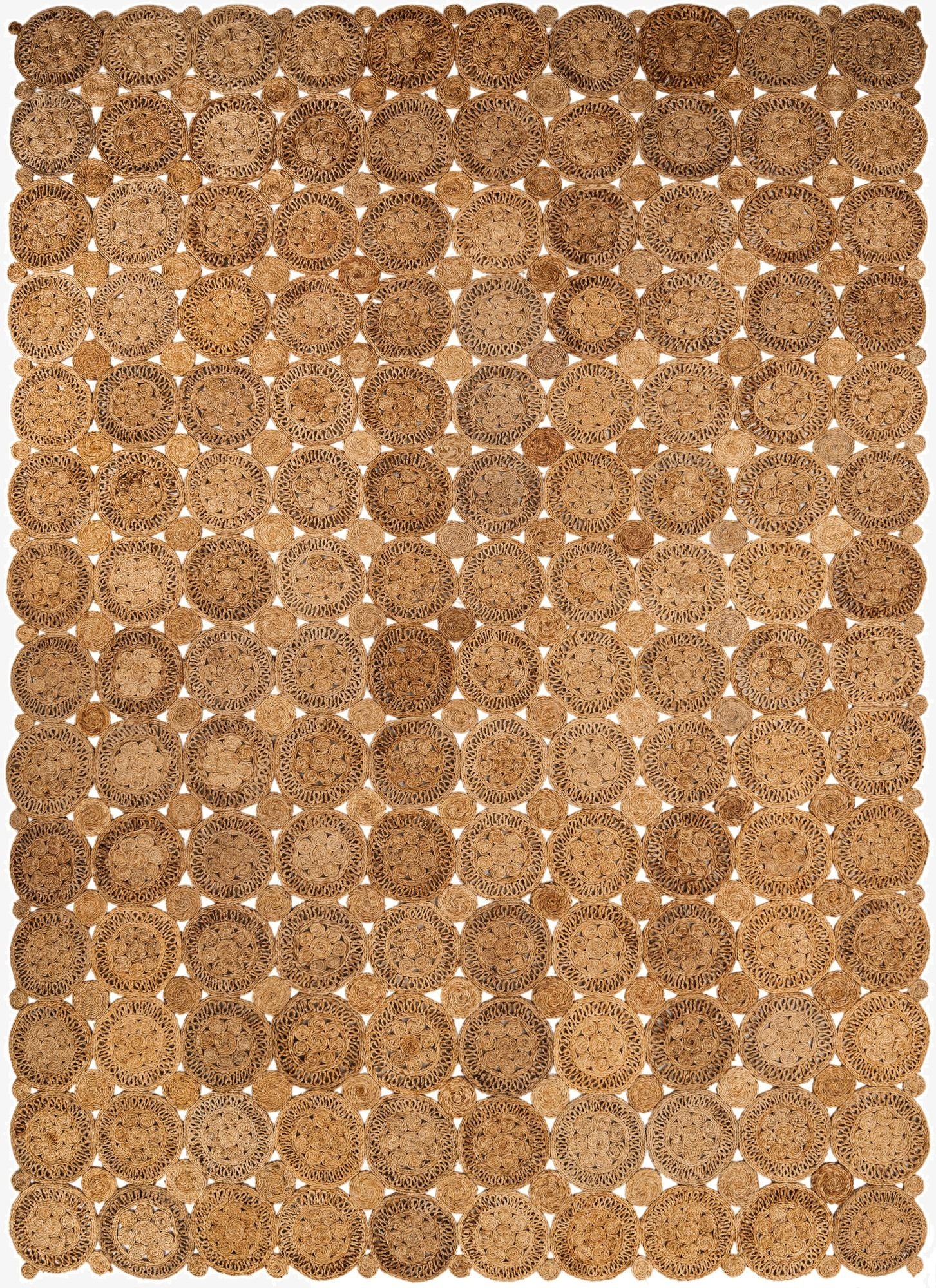 10' x 14' 1  Hand Braided Jute Rug