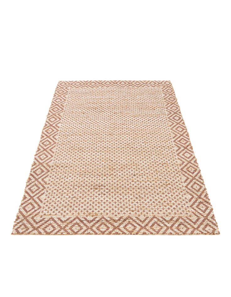 Detail image of 4' 2 x 6' Hand Braided Chenille Jute Rug