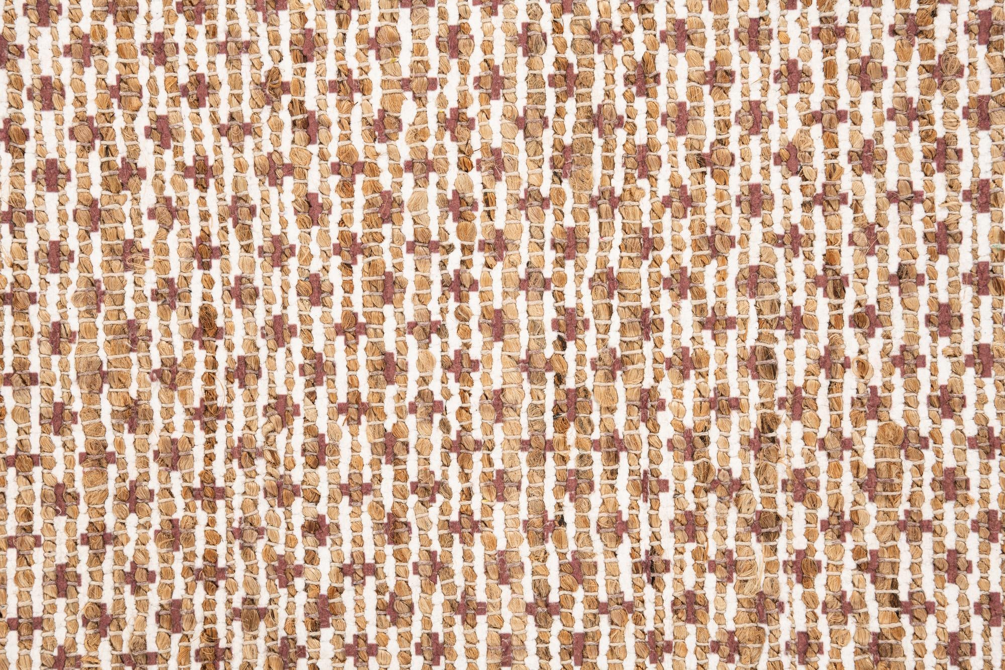 4' 2 x 6' Hand Braided Chenille Jute Rug