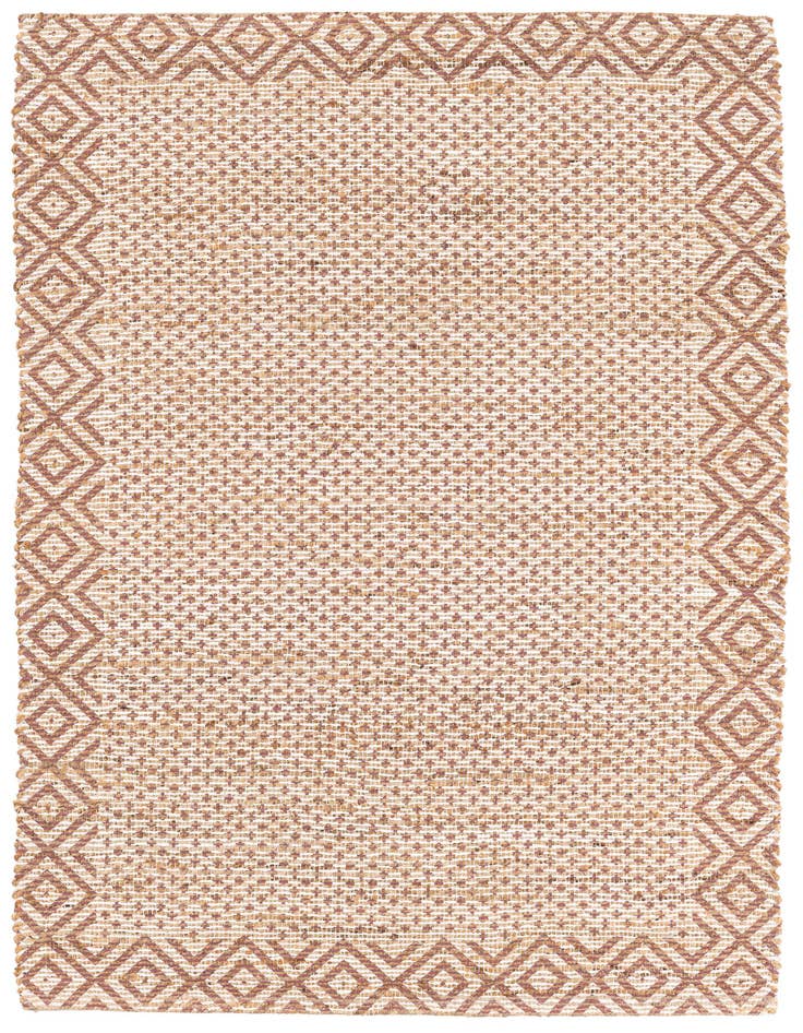 Detail image of 4' 2 x 6' Hand Braided Chenille Jute Rug