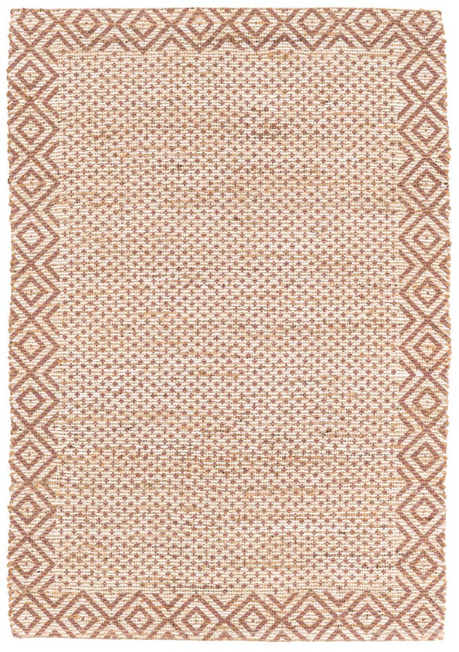Detail image of 4' 2 x 6' Hand Braided Chenille Jute Rug