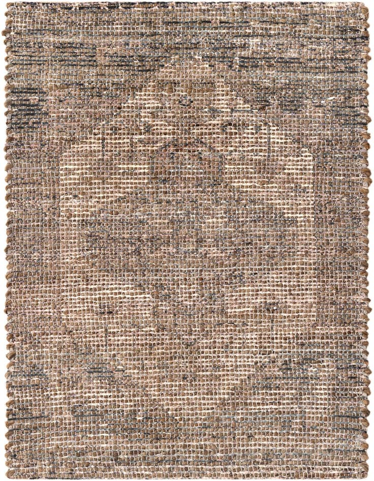 Detail image of 2' x 3' 1 Hand Woven Chenille Jute Rug