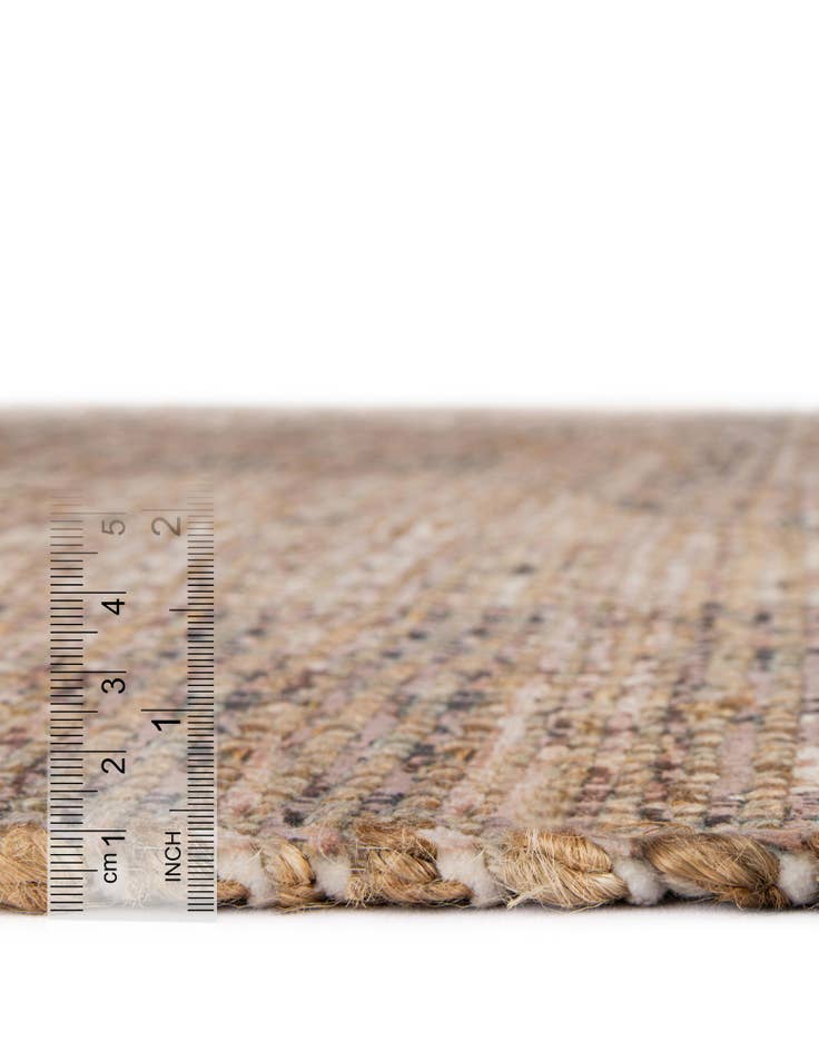 Detail image of 6' 1 x 9' Hand Woven Chenille Jute Rug