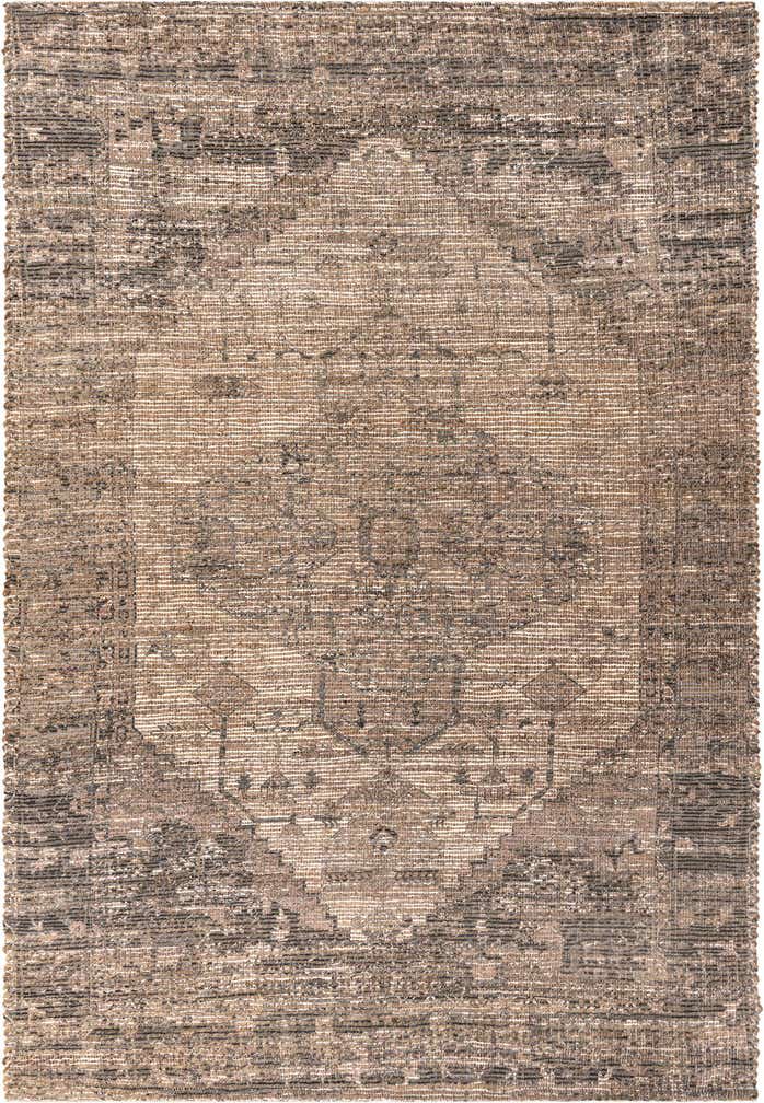 6' 1 x 9' Hand Woven Chenille Jute Rug