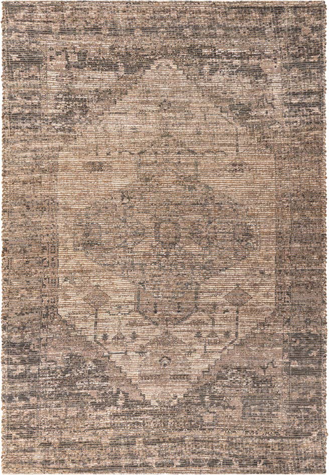 Detail image of 6' 1 x 9' Hand Woven Chenille Jute Rug