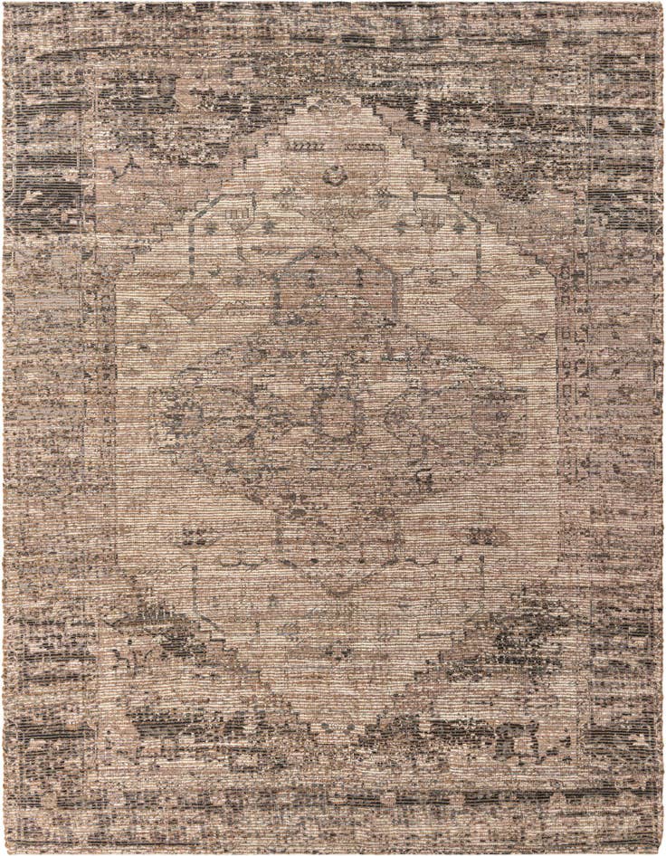 Detail image of 7' 10 x 10' Hand Woven Chenille Jute Rug