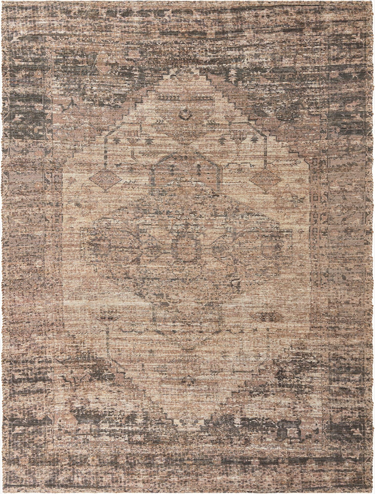 Primary image 9' x 12'  Hand Woven Chenille Jute Rug