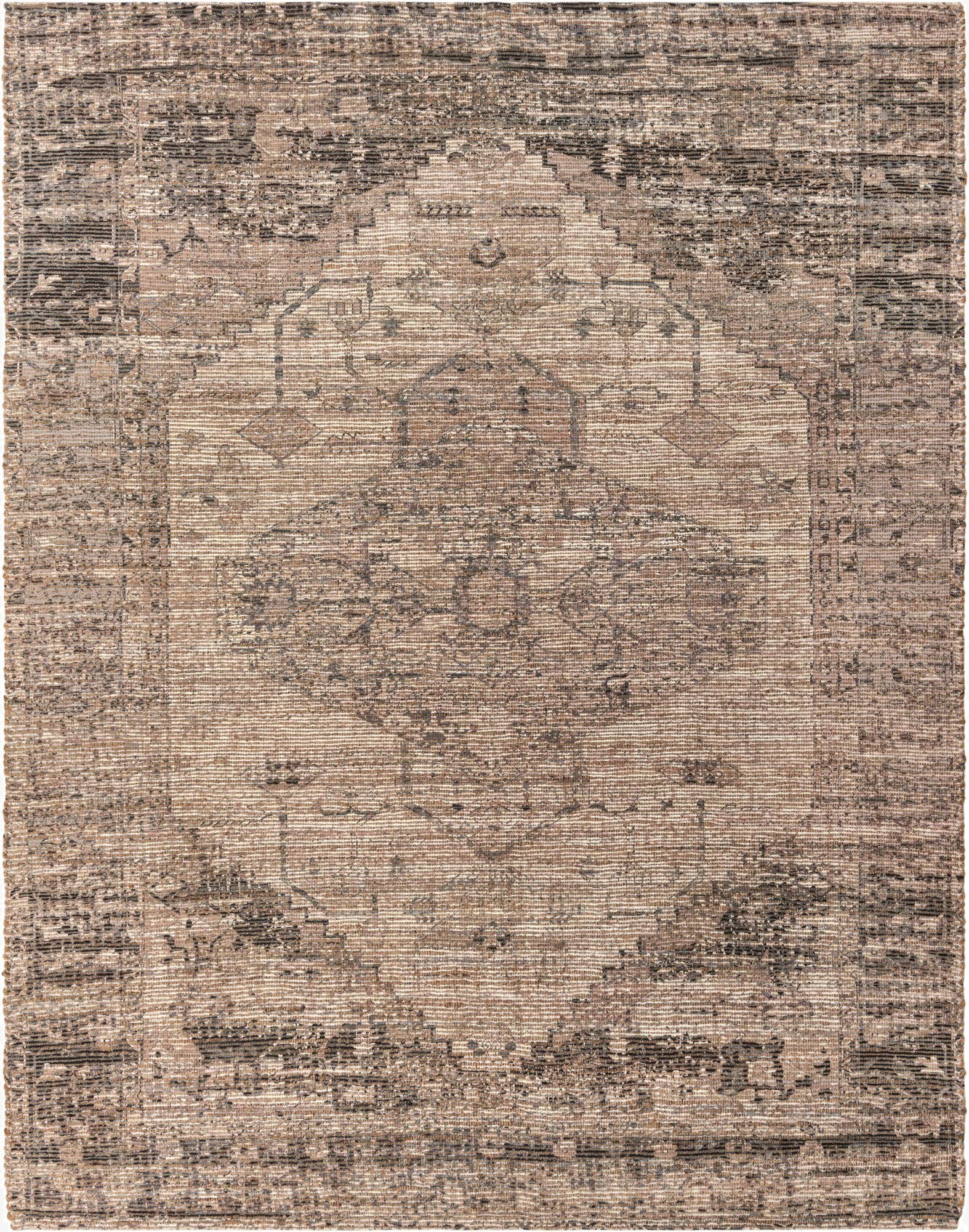 Primary image 7' 10 x 10'  Hand Woven Chenille Jute Rug
