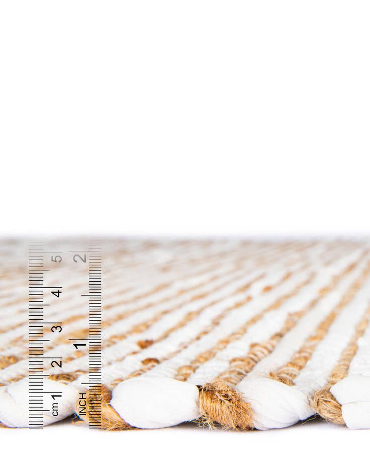 Detail image of 9' x 12' Hand Woven Chindi Jute Rug