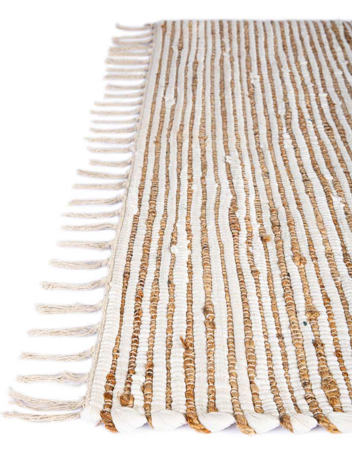 9' x 12' Hand Woven Chindi Jute Rug