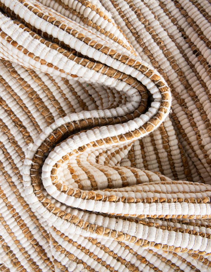 Detail image of 9' x 12' Hand Woven Chindi Jute Rug