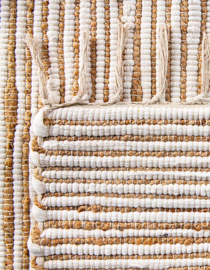 9' x 12' Hand Woven Chindi Jute Rug