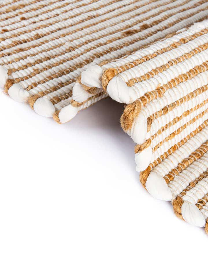 9' x 12' Hand Woven Chindi Jute Rug