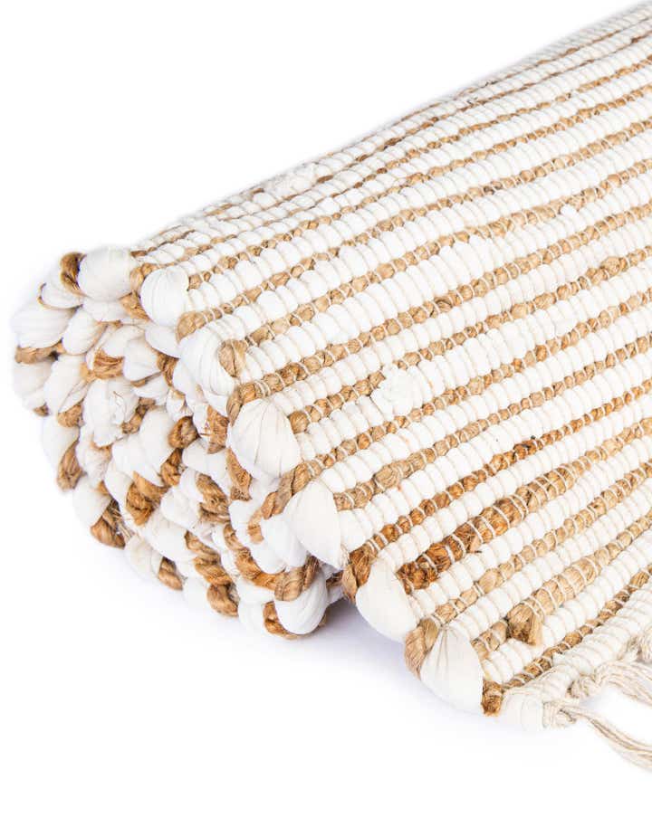 9' x 12' Hand Woven Chindi Jute Rug