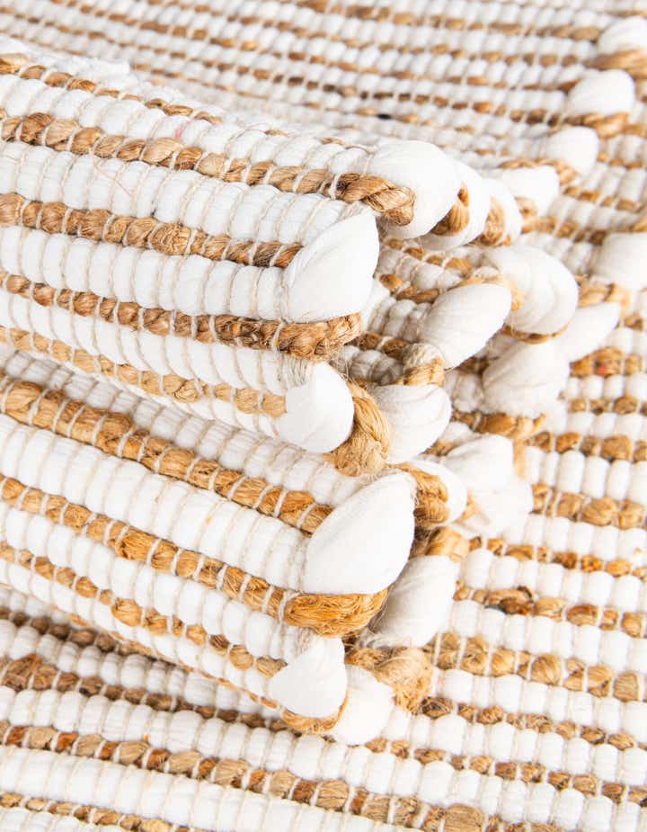 9' x 12' Hand Woven Chindi Jute Rug