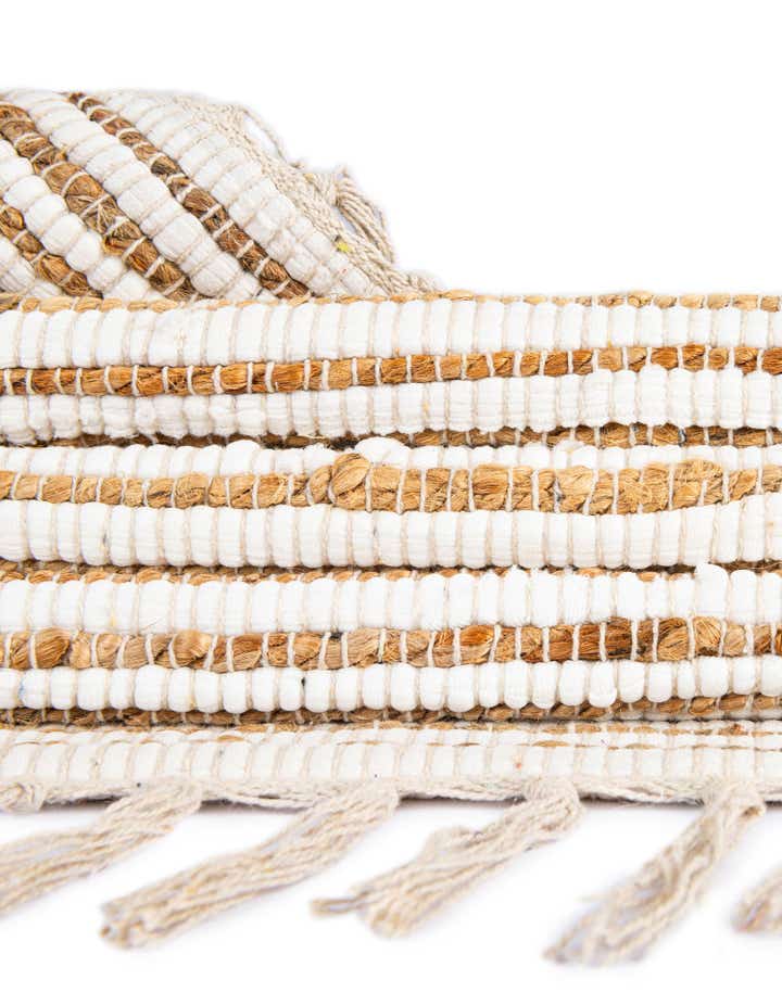 9' x 12' Hand Woven Chindi Jute Rug