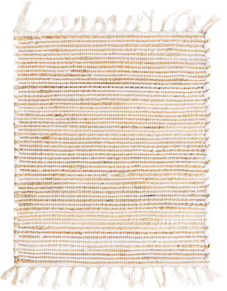 Detail image of 2' x 3' 1 Hand Woven Chindi Jute Rug
