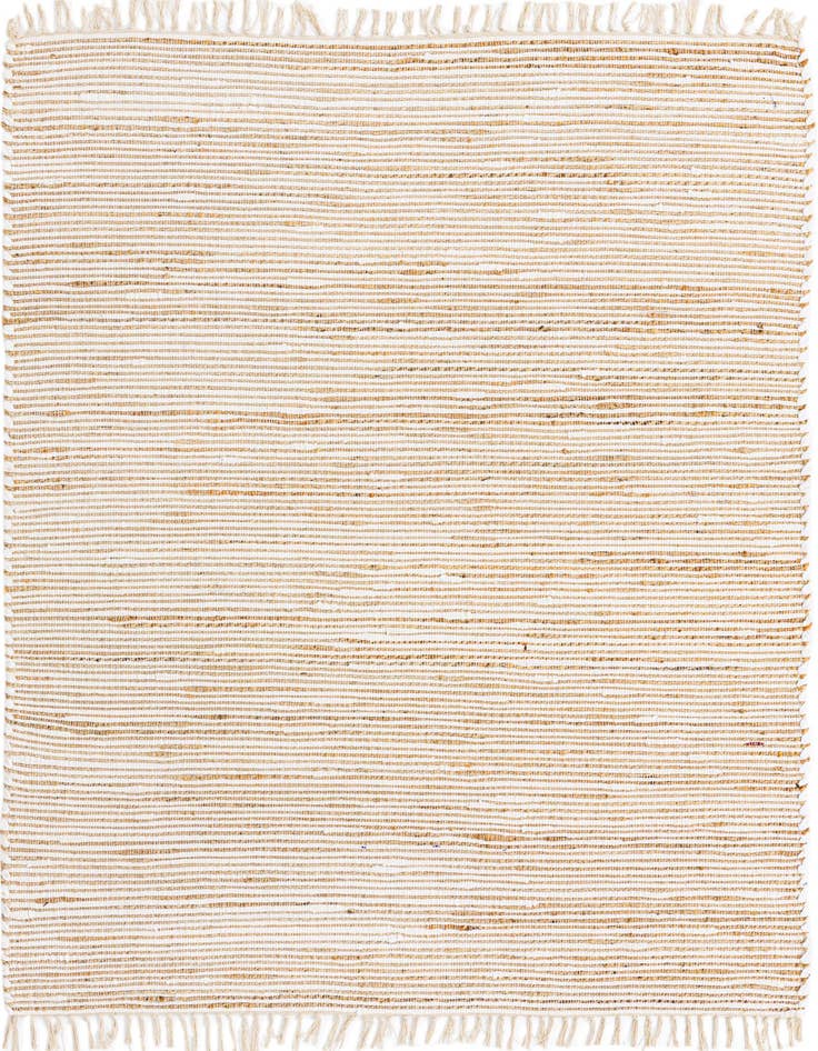 Detail image of 6' 1 x 9' Hand Woven Chindi Jute Rug