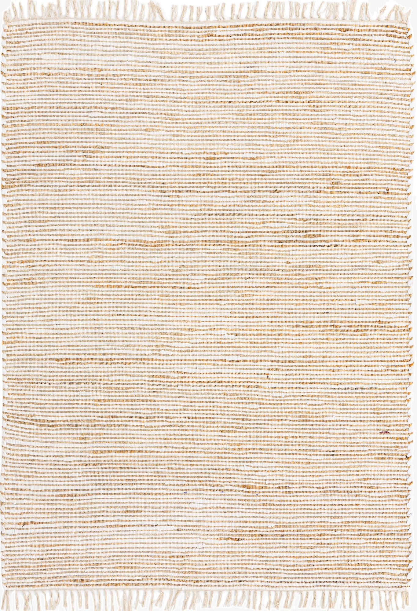 6' 1 x 9'  Hand Woven Chindi Jute Rug