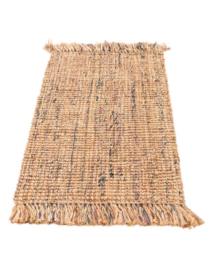 Detail image of 2' 2 x 3' 2 Hand Braided Chunky Jute Rug
