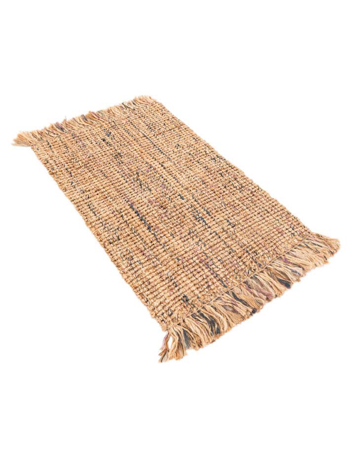 2' 2 x 3' 2 Hand Braided Chunky Jute Rug