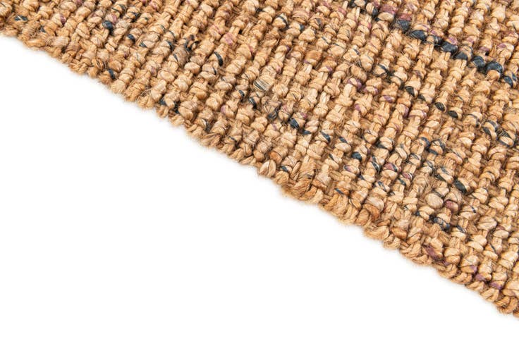 Detail image of 2' 2 x 3' 2 Hand Braided Chunky Jute Rug