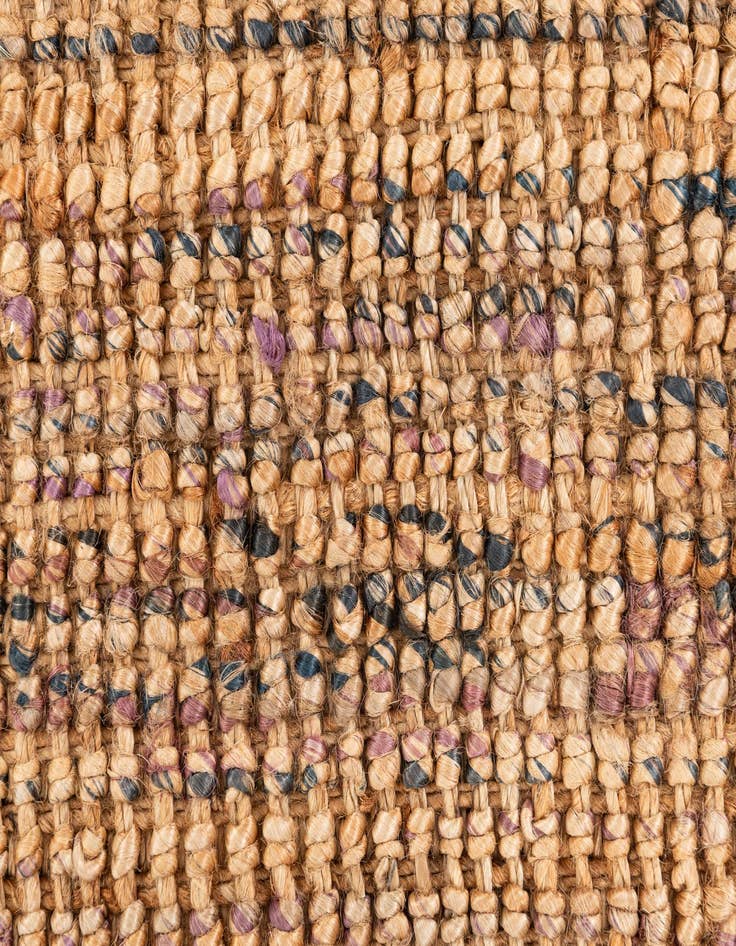 Detail image of 2' 2 x 3' 2 Hand Braided Chunky Jute Rug