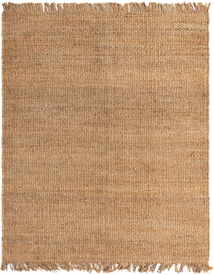 Detail image of 8' x 10' Hand Woven Chunky Jute Rug