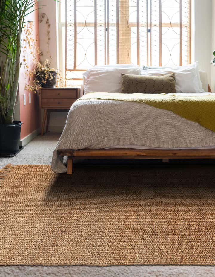 4' 1 x 6' 1 Hand Woven Chunky Jute Rug