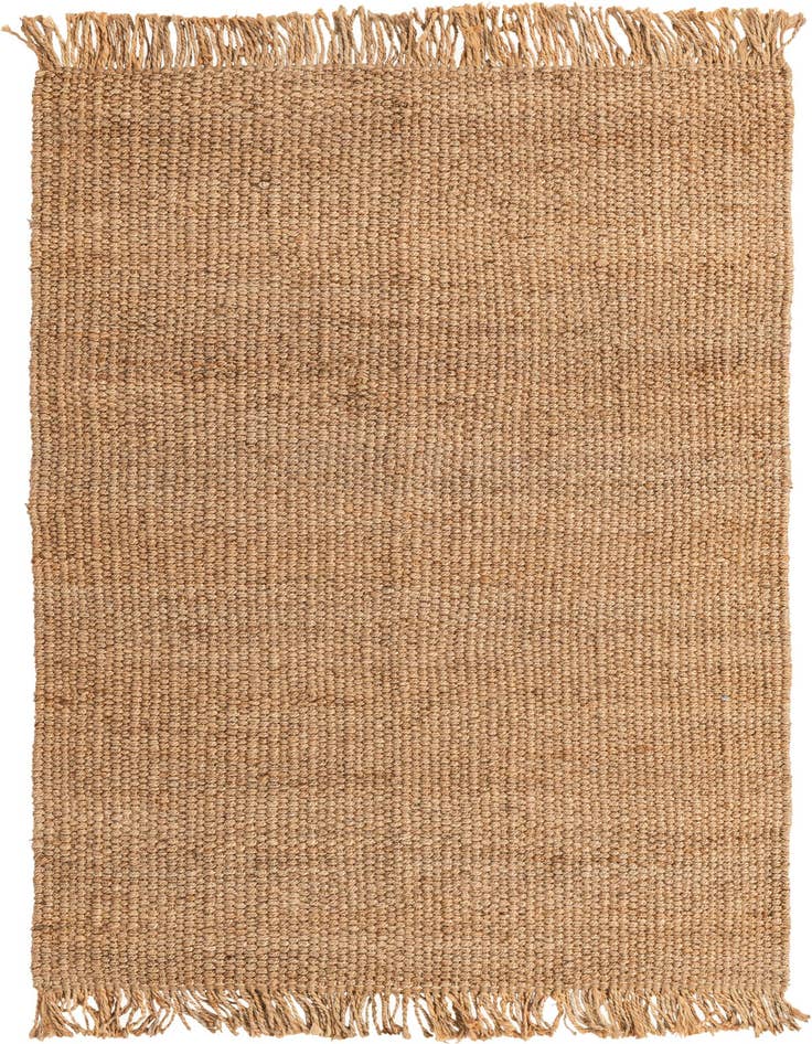 Detail image of 5' 1 x 8' Hand Woven Chunky Jute Rug