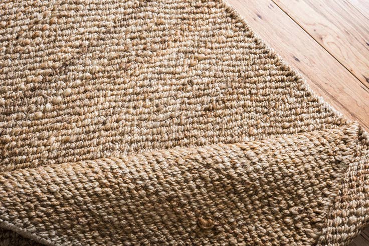 Detail image of 10' x 14' 1 Hand Woven Chunky Jute Rug