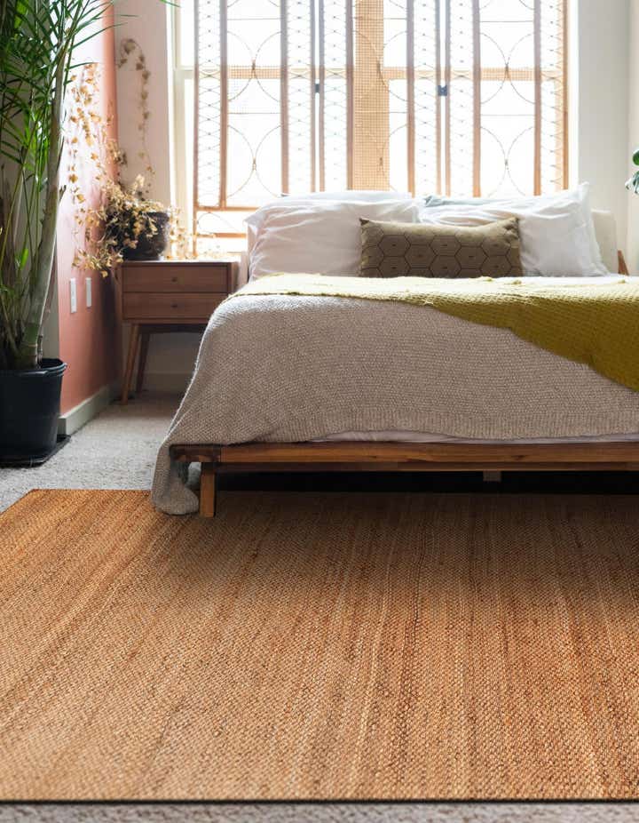 10' x 14' 1 Hand Woven Chunky Jute Rug