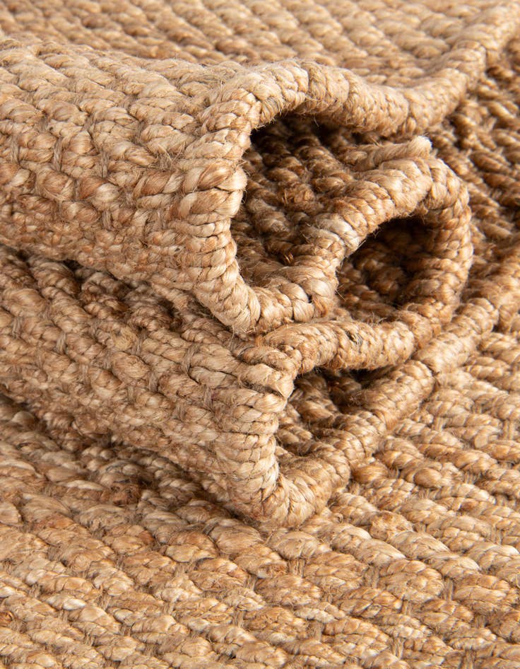 Detail image of 8' x 10'  Hand Woven Chunky Jute Rug