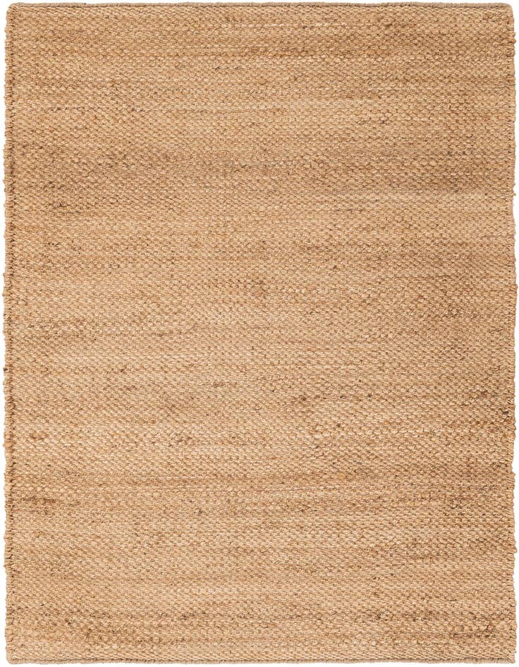 Detail image of 4' 1 x 6' 1 Hand Woven Chunky Jute Rug