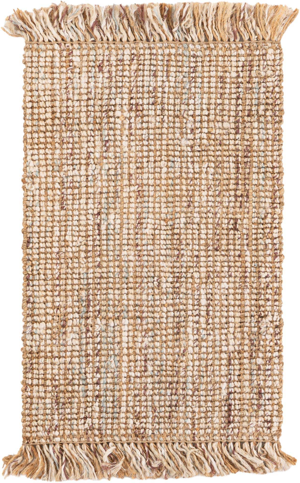 2' x 3' 1 Hand Woven Chunky Jute Rug