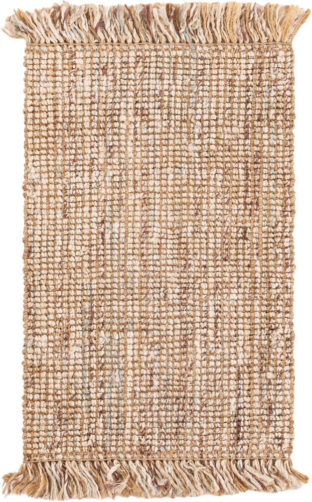 2' x 3' 1 Hand Woven Chunky Jute Rug