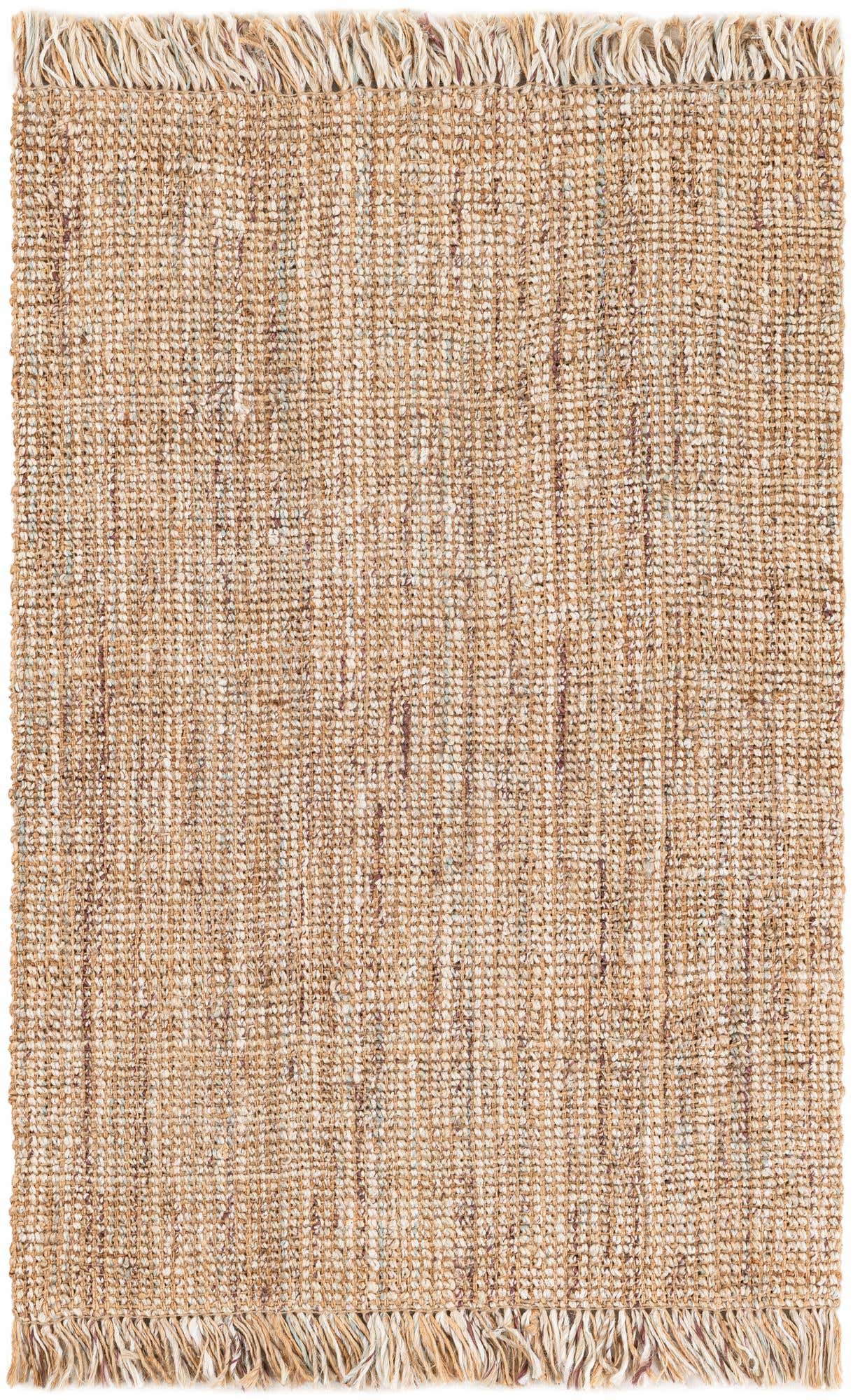 4' 1 x 6' 1 Hand Woven Chunky Jute Rug