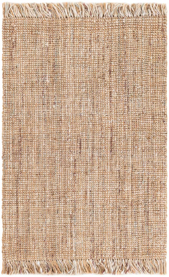 Detail image of 4' 1 x 6' 1 Hand Woven Chunky Jute Rug