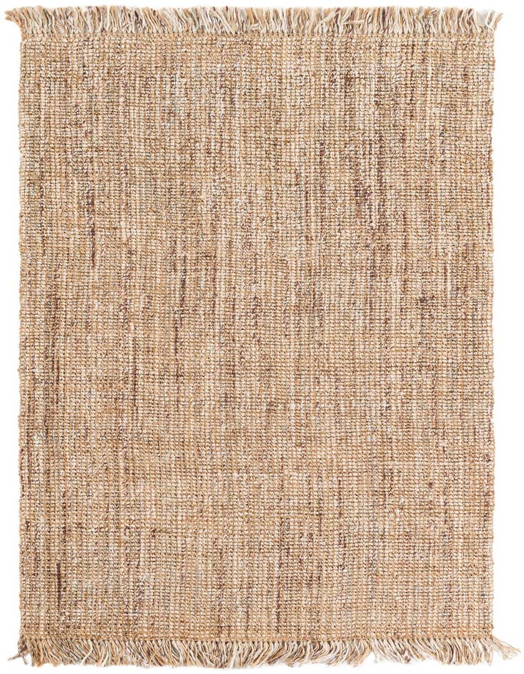 Detail image of 5' 1 x 8' Hand Woven Chunky Jute Rug
