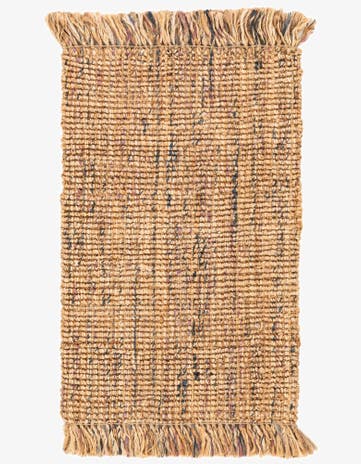2' 2 x 3' 2 Hand Braided Chunky Jute Rug