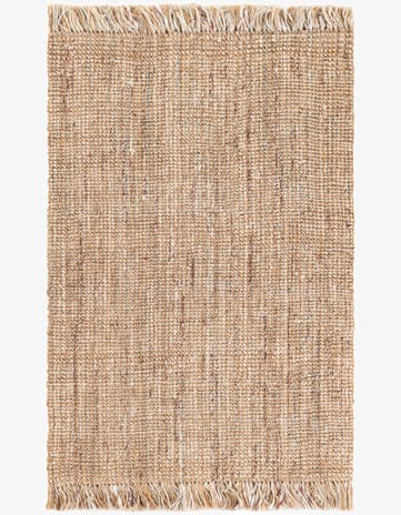 4' 1 x 6' 1 Hand Woven Chunky Jute Rug