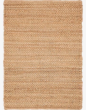 2' x 3' 1 Hand Woven Chunky Jute Rug