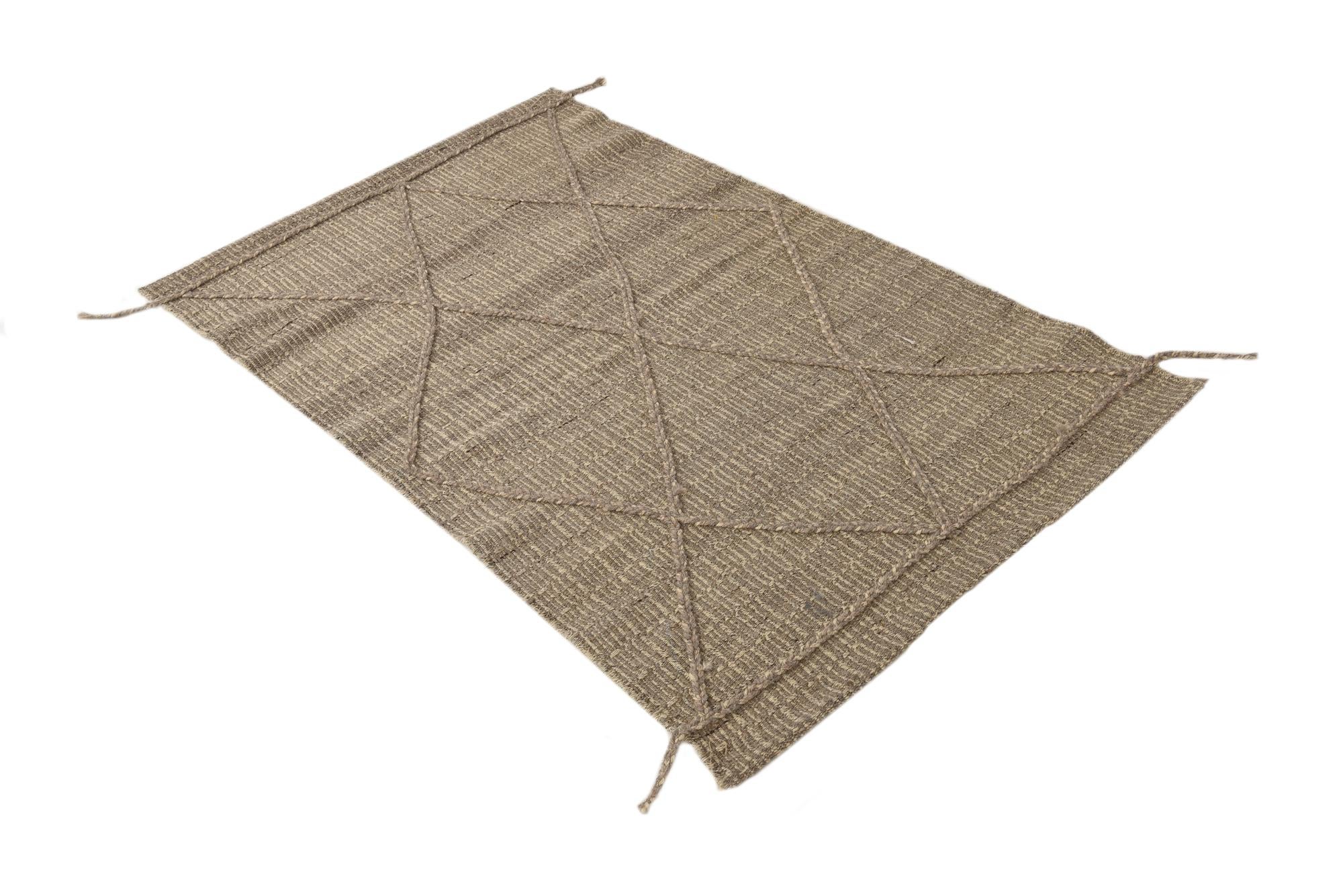 2' 11 x 4' 11 Hand Knotted Darya Wool Rug