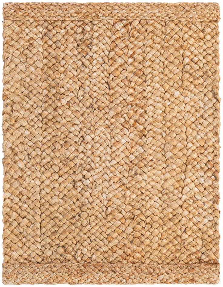 Detail image of 2' x 3' 1  Hand Heirloom Braided Jute Rug