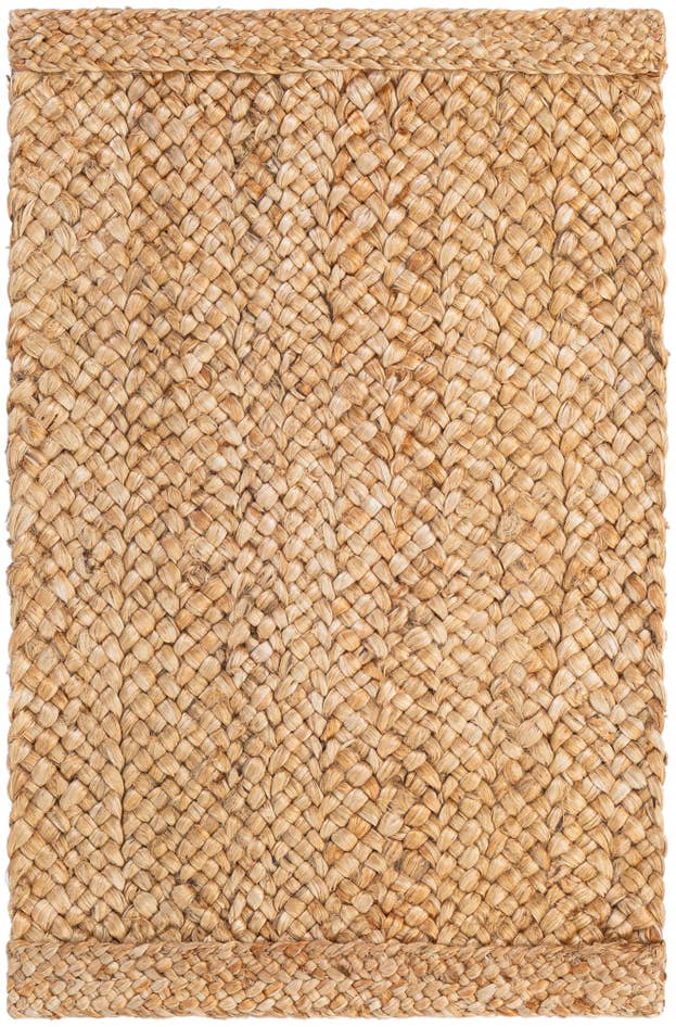 Detail image of 2' x 3' 1 Handmade Heirloom Braided Jute Rug
