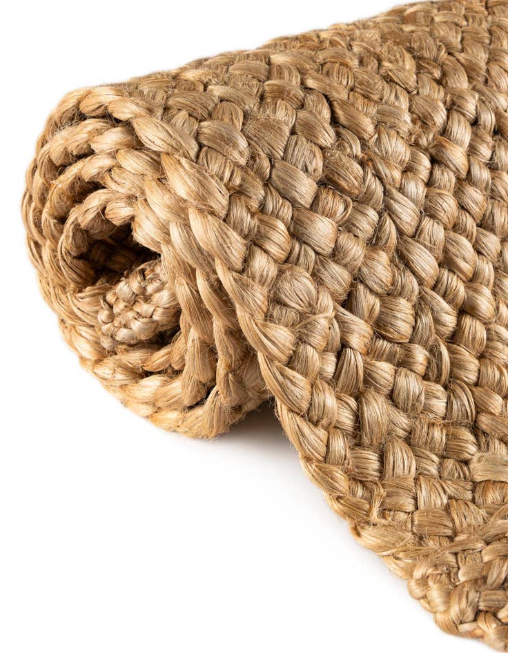 Detail image of 2' x 3' 1  Hand Heirloom Braided Jute Rug