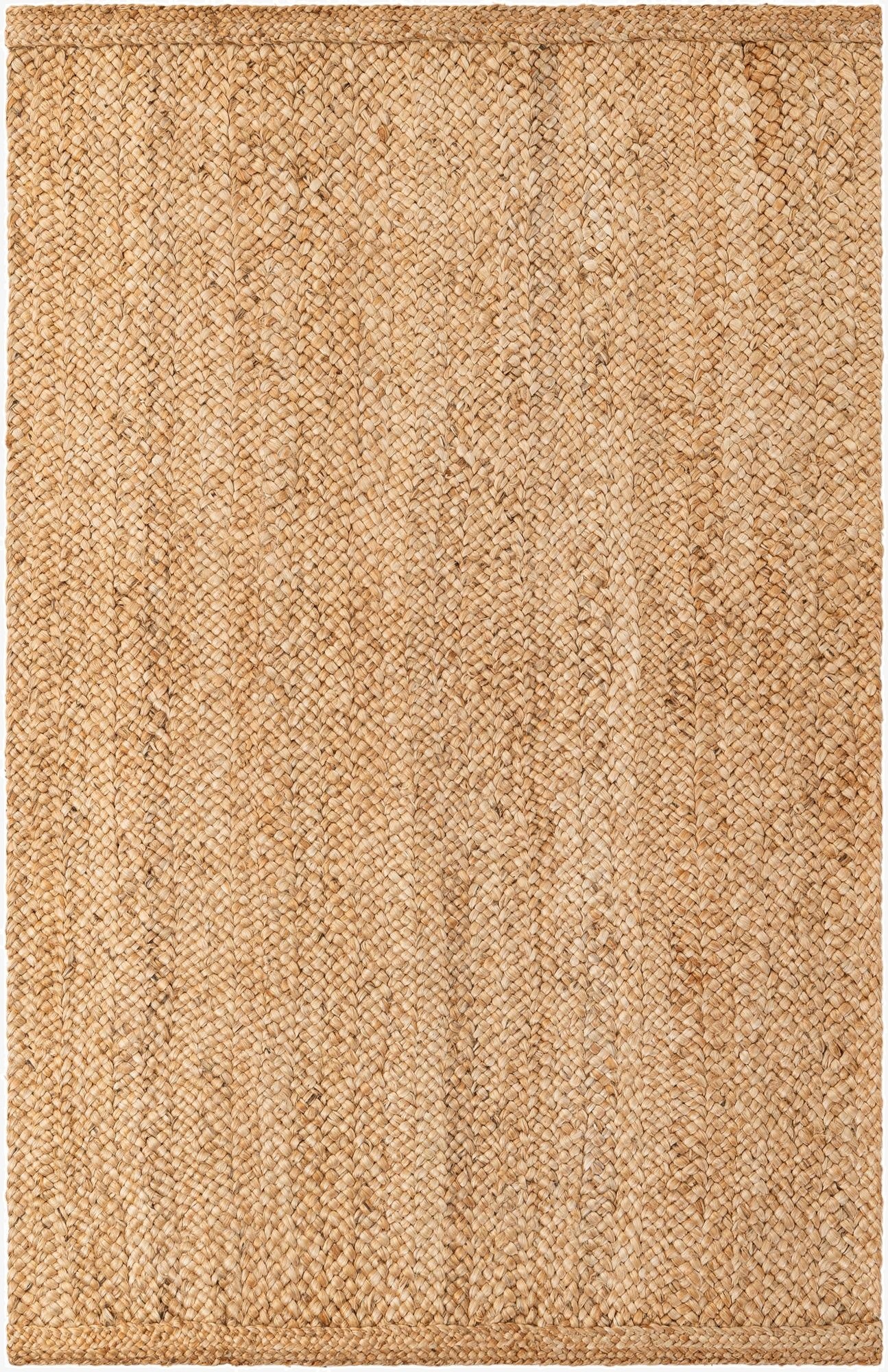 5' 1 x 8'  Hand Heirloom Braided Jute Rug