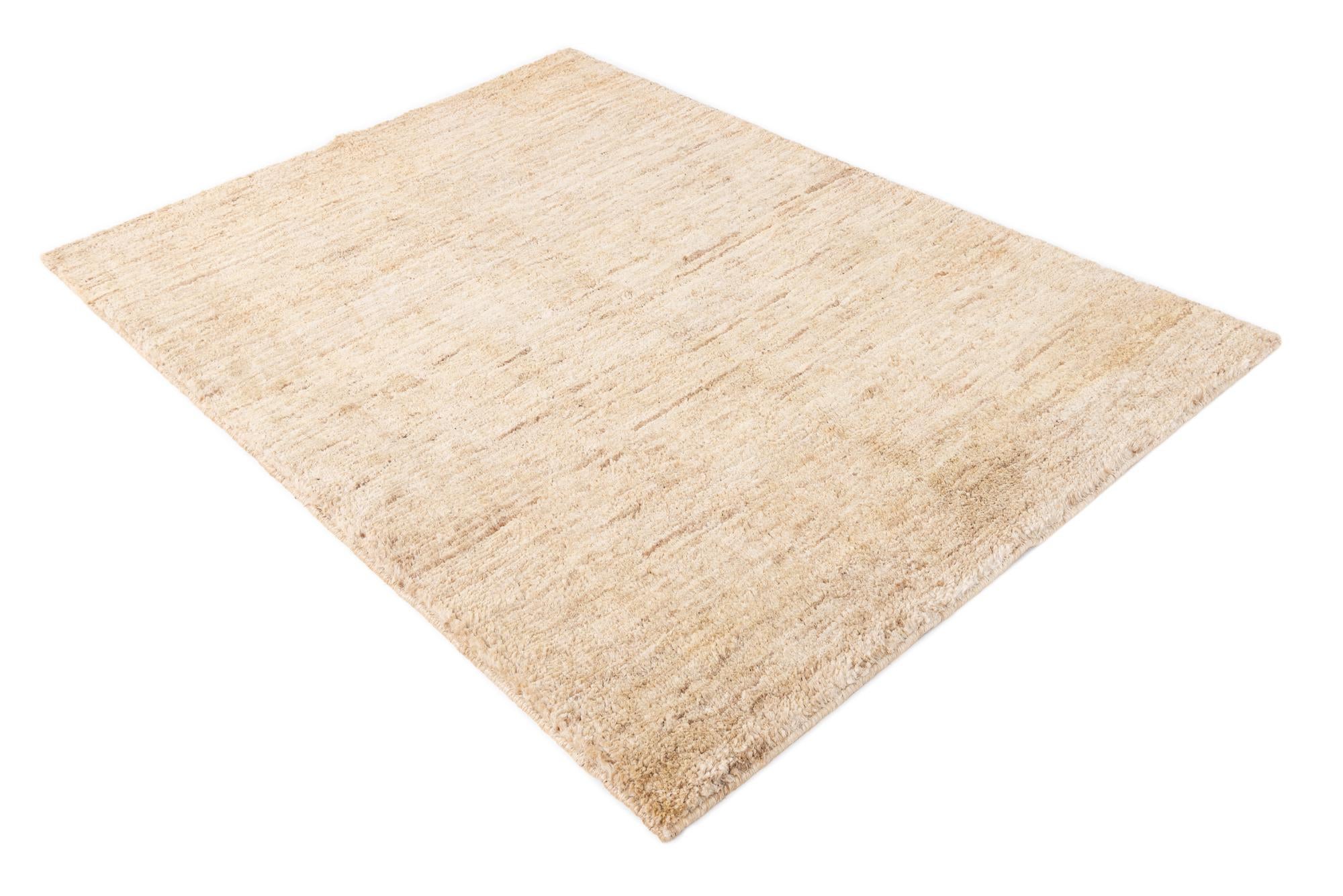 4' 7 x 6' 4 Hand Knotted Kashkuli Gabbeh Wool Rug